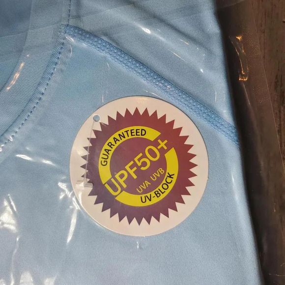 NWT Roadbox Sun Protection Shirts for Men UPF 50+ Long Sleeve Rash Guard Blue - Picture 10 of 12